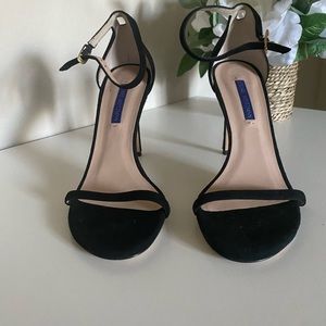 Stuart weitzman nudist nudistsong 105mm black suede 7.5